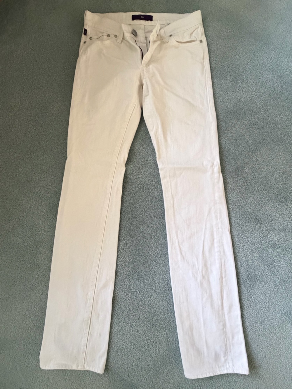 Victoria Beckham White Straight Cut Jeans 27